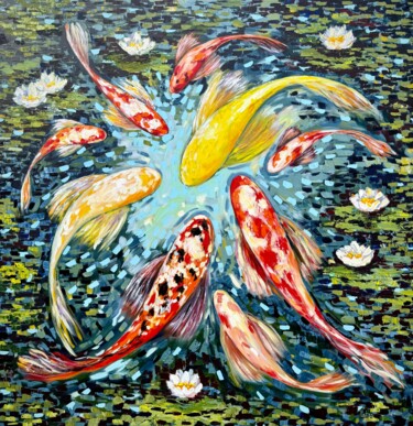 绘画 标题为“Circle” 由Natalia Nosek (NATXA), 原创艺术品, 丙烯