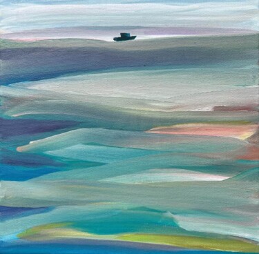 "LE BATEAU" başlıklı Tablo Sylvie Galard tarafından, Orijinal sanat, Akrilik Ahşap Sedye çerçevesi üzerine monte edilmiş