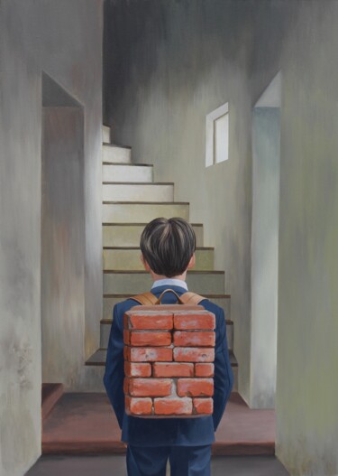 "Kindheit/2 (Childho…" başlıklı Tablo Matthias Kreher tarafından, Orijinal sanat, Akrilik