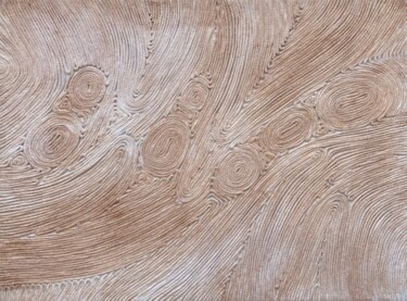 Art textile intitulée "Fabric of Time" par Elena Afanaseva, Œuvre d'art originale, Fil