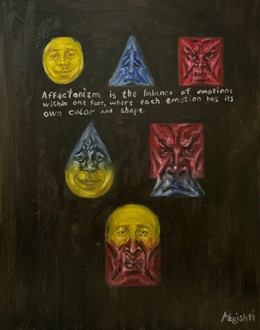 Peinture intitulée "Affectonism is the…" par Argishti Mesropyan, Œuvre d'art originale, Huile Monté sur Châssis en bois