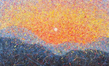 Ζωγραφική με τίτλο "Breathe in the Mome…" από Nadiia Antoniuk, Αυθεντικά έργα τέχνης, Ακρυλικό