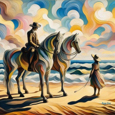 Digital Arts titled "La hora en que el m…" by Rogo Lino, Original Artwork, AI generated image Mounted on artwork_cat.