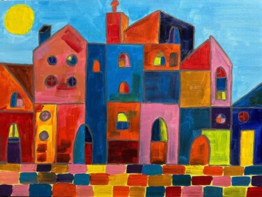 绘画 标题为“Acrylic canvas art:…” 由Александра Закамская, 原创艺术品, 丙烯