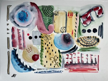 Painting titled "Чувство восторга" by Iuliia Antoniuk, Original Artwork, Watercolor