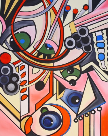 Painting titled "#22 Kunstwerk Gemäl…" by Antonia Stabaginski, Original Artwork, Acrylic