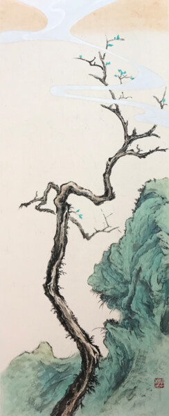 Painting titled "A Message from Spri…" by Yang Yang, Original Artwork, Ink