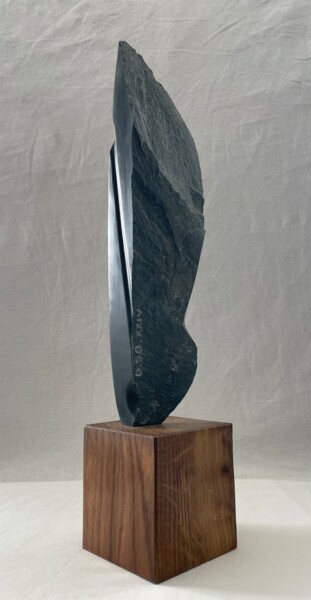 Sculpture titled "FRACTALE. Dolérite…" by Daniel Sanchez, Original Artwork, Stone