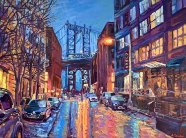 "Manhattan Bridge fr…" başlıklı Tablo Adriana Dziuba tarafından, Orijinal sanat, Akrilik
