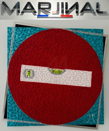 Skulptur mit dem Titel "ACCES INTERDIT / SC…" von Marjinal Peintre Décalé Français, Original-Kunstwerk, Acryl Auf Metall mon…