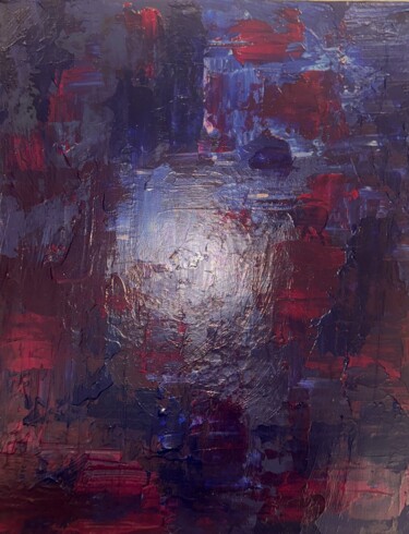 Painting titled "The liminal space b…" by Nourhan Eltoukhi, Original Artwork, Acrylic Mounted on Wood Stretcher frame