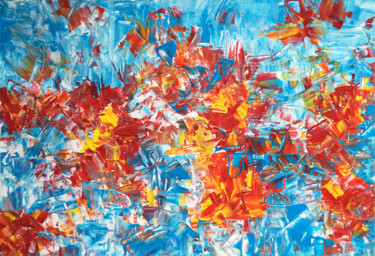 Printmaking titled "ICE AND FLAME" by Voskresenskaya, Original Artwork, Digital Print