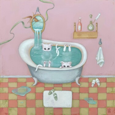 Ζωγραφική με τίτλο "Original Acrylic on…" από Elena Usenko, Αυθεντικά έργα τέχνης, Ακρυλικό