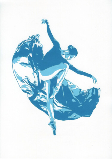 "Dancer_7" başlıklı Tablo Kosta Morr tarafından, Orijinal sanat, Akrilik