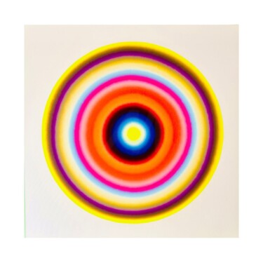 Malarstwo zatytułowany „Vibration Cosmique…” autorstwa Nicolas Panayotou, Oryginalna praca, Akryl Zamontowany na Drewniana r…