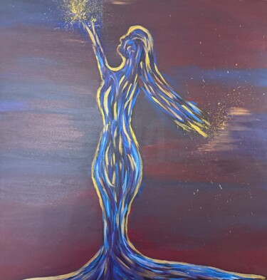 "Light, remembered" başlıklı Tablo Nourhan Eltoukhi tarafından, Orijinal sanat, Akrilik Ahşap Sedye çerçevesi üzerine monte…