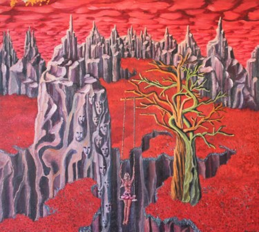 "Am Rand des Traums…" başlıklı Tablo Andrej Knack tarafından, Orijinal sanat, Petrol Ahşap Sedye çerçevesi üzerine monte edi…