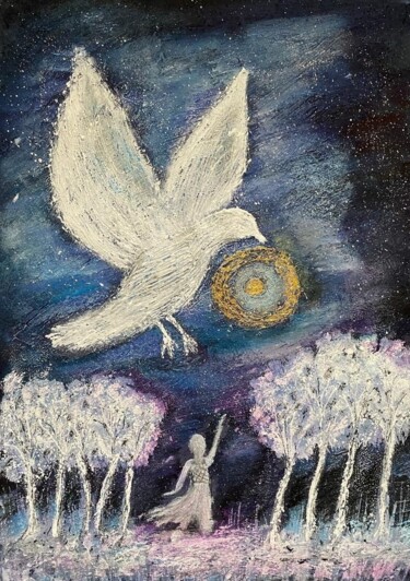 "The Messenger of Li…" başlıklı Resim Eli Devart tarafından, Orijinal sanat, Akrilik