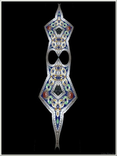 Arts numériques intitulée "Broche" par Mimia Lichani, Œuvre d'art originale