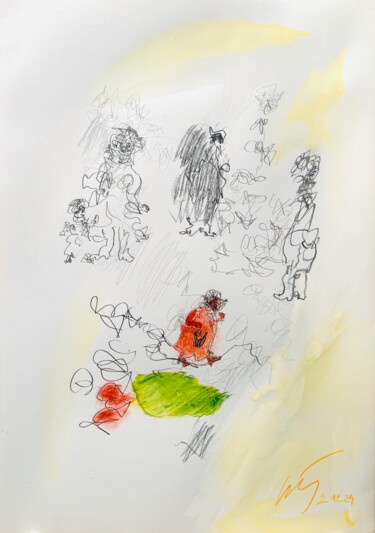 图画 标题为“2020- 2025. Serie R…” 由Lluís Cots, 原创艺术品, 水彩