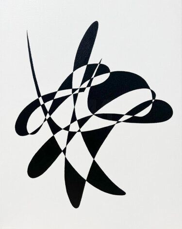 Painting titled "THE FLOW OF BEAUTIF…" by Hou Soon Ming, Original Artwork, Acrylic