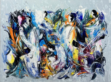 Pintura intitulada "Jazz of Colors" por Marietta Martirosyan, Obras de arte originais, Óleo