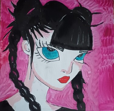 Peinture intitulée "Stream" par Ashton Knighting, Œuvre d'art originale, Gouache