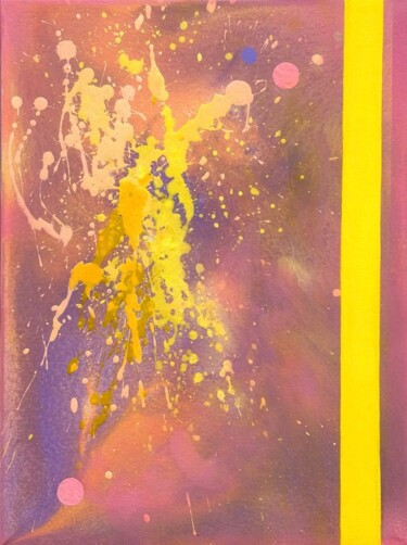 Peinture intitulée "Cosmic Balance Abst…" par Lucy Nosfy, Œuvre d'art originale, Acrylique