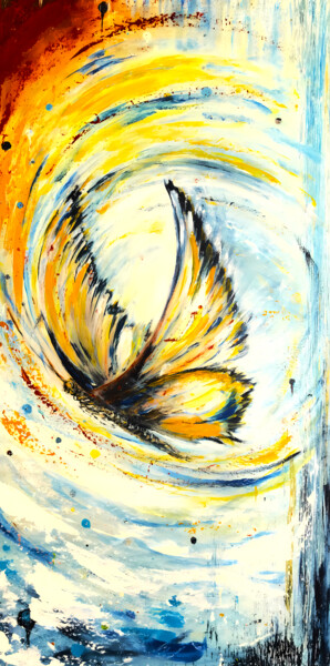 "Abstract Butterflie…" başlıklı Tablo Tanya Solenne tarafından, Orijinal sanat, Akrilik