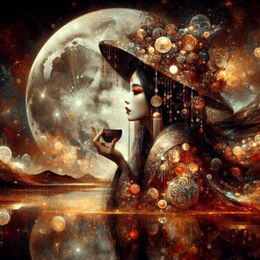 "Le Voile du Mystère…" başlıklı Dijital Sanat Kyrielle Fantasy tarafından, Orijinal sanat, AI tarafından oluşturulan görüntü