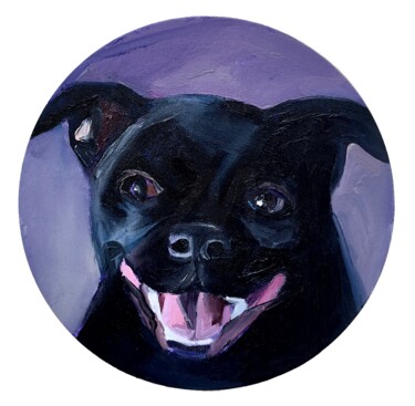 "Black" başlıklı Tablo Assya Lucky tarafından, Orijinal sanat, Petrol Ahşap Sedye çerçevesi üzerine monte edilmiş