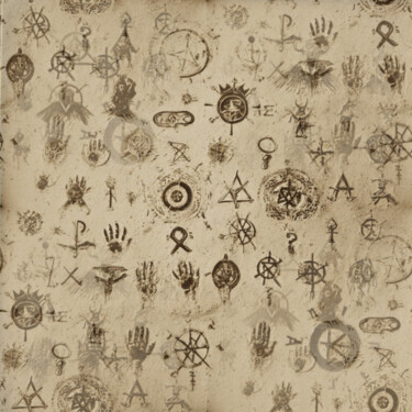 "Occult 12" başlıklı Dijital Sanat Lohnine tarafından, Orijinal sanat, AI tarafından oluşturulan görüntü