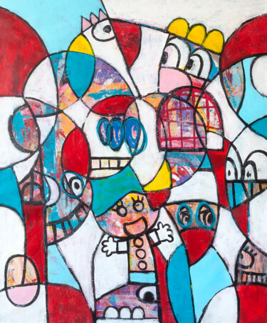 Peinture intitulée "Little queen of hea…" par Tommy Lennartsson, Œuvre d'art originale, Acrylique