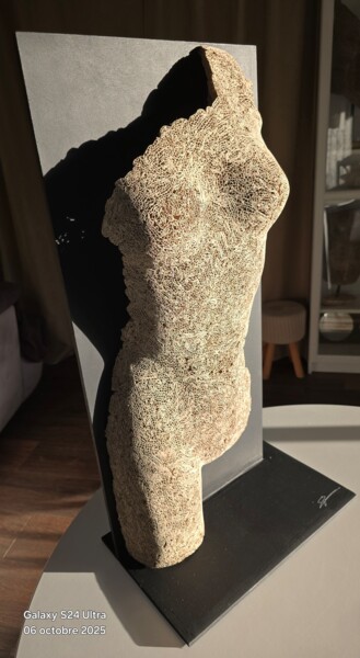 雕塑 标题为“Gaine du présent” 由Quem Dav, 原创艺术品, 纸板