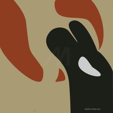 Arte digital titulada "messy eye" por Ojolo, Obra de arte original, Pintura Digital