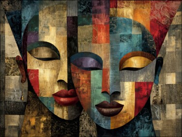 Arts numériques intitulée "African Queens" par Amanda Moore, Œuvre d'art originale, Peinture numérique