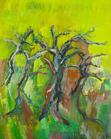 Painting titled "2007- 2009. Serie Á…" by Lluís Cots, Original Artwork, Oil Mounted on Wood Stretcher frame