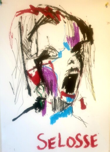 "Le cri – Déflagrati…" başlıklı Tablo Jérôme Selosse tarafından, Orijinal sanat, Petrol