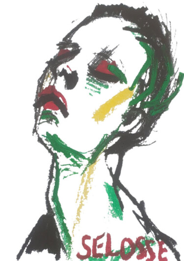 "Le Cri – Ouverture" başlıklı Tablo Jérôme Selosse tarafından, Orijinal sanat, Petrol