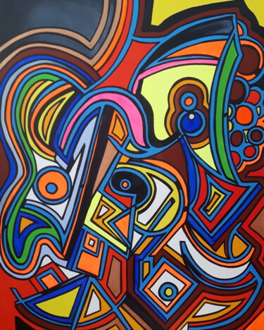 Peinture intitulée "#44 Kunstwerk Gemäl…" par Antonia Stabaginski, Œuvre d'art originale, Acrylique