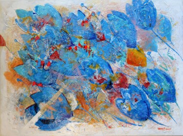 Ζωγραφική με τίτλο "Fantasy with Blue T…" από Rakhmet Redzhepov, Αυθεντικά έργα τέχνης, Ακρυλικό Τοποθετήθηκε στο Ξύλινο φορ…