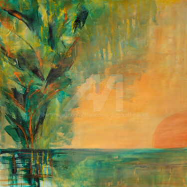 Peinture intitulée "Tendresse" par Françoise Dugourd-Caput, Œuvre d'art originale, Huile Monté sur Châssis en bois