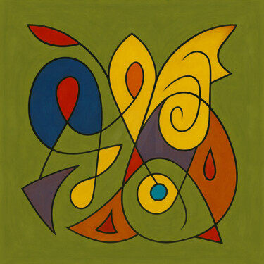 Arts numériques intitulée "Symphonie Chromatiq…" par Yahya Ahssaini, Œuvre d'art originale, Peinture numérique