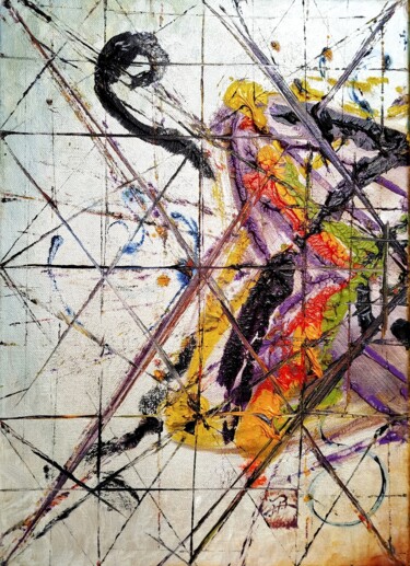 "Wings of Reflection…" başlıklı Tablo Aloosan tarafından, Orijinal sanat, Petrol Ahşap Sedye çerçevesi üzerine monte edilmiş