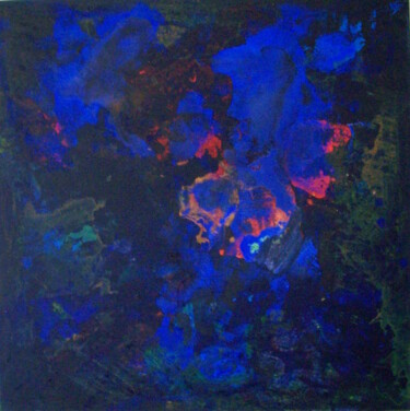 Malerei mit dem Titel "Limbo Blu 2" von Stefanie Vogel, Original-Kunstwerk, Acryl Auf Keilrahmen aus Holz montiert