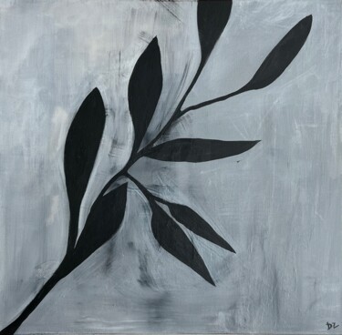 Σχέδιο με τίτλο "Moonlight on the gr…" από Daridizain.Art, Αυθεντικά έργα τέχνης, Ακρυλικό Τοποθετήθηκε στο Ξύλινο φορείο σκ…