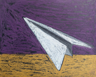 "Paper Airplane" başlıklı Resim Mava Ra tarafından, Orijinal sanat, Pastel