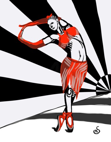 Digital Arts titled "Inner Pulse – abstr…" by Margarita Siebke, Original Artwork, Digital Painting