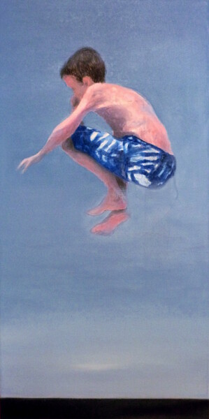 Peinture intitulée "Time traveller 10" par Wilfrid Moizan, Œuvre d'art originale, Huile Monté sur Châssis en bois