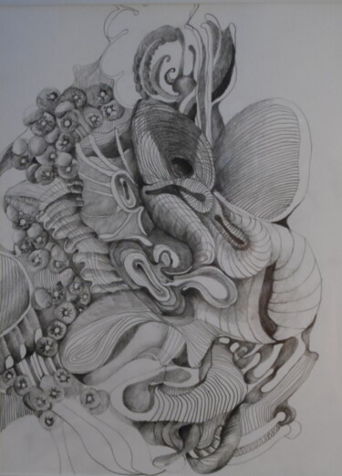 "chien moche" başlıklı Resim Geneviève Durantou tarafından, Orijinal sanat, Grafit